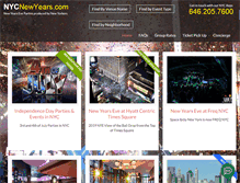 Tablet Screenshot of nycnewyears.com